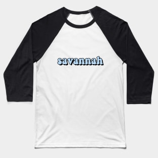 Pale Blue Savannah Baseball T-Shirt